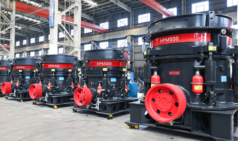 Многоцилиндровая гидравлическая конусная дробилка